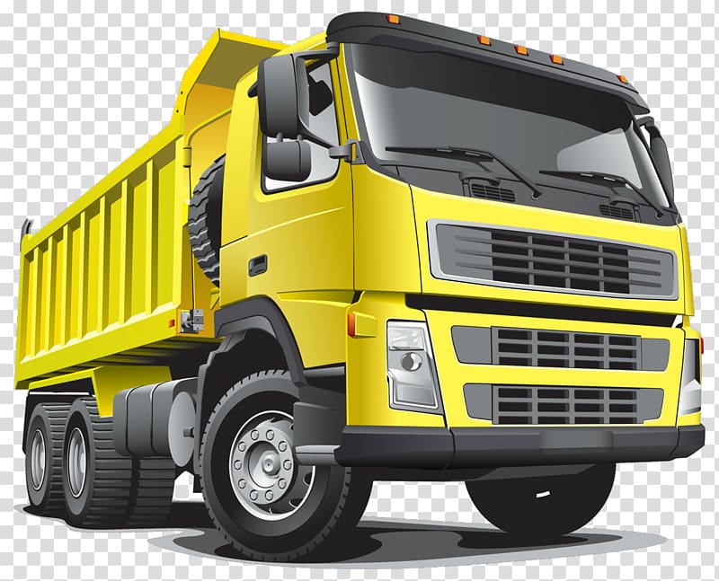 yellow dump truck art, : Transportation Pickup truck Dump truck , truck transparent background PNG clipart