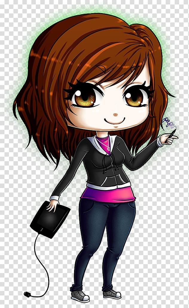 Chibi Drawing Hipster , shy transparent background PNG clipart