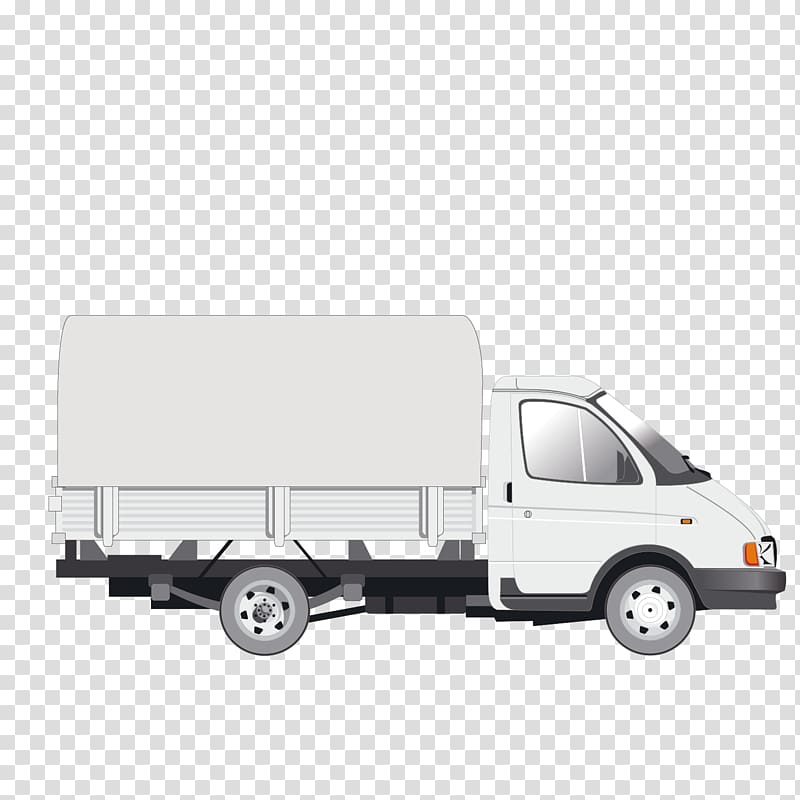 Car Vehicle Van GAZ Truck, Truck side transparent background PNG clipart