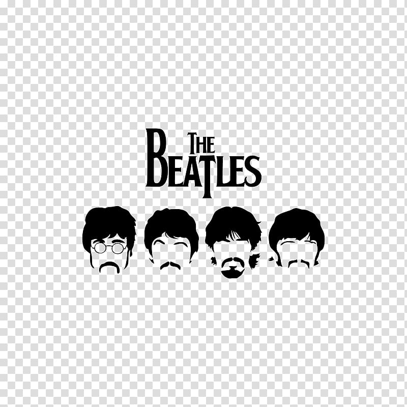 The Beatles Stencil Poster , Silhouette transparent background PNG clipart