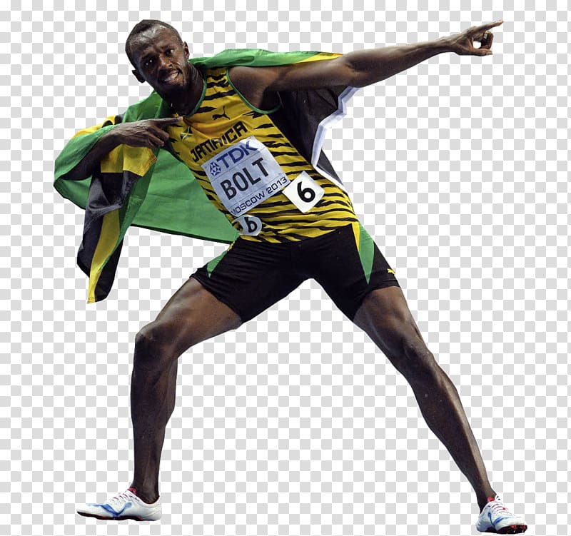 Sport Athlete Sticker Bolt, usain bolt transparent background PNG clipart