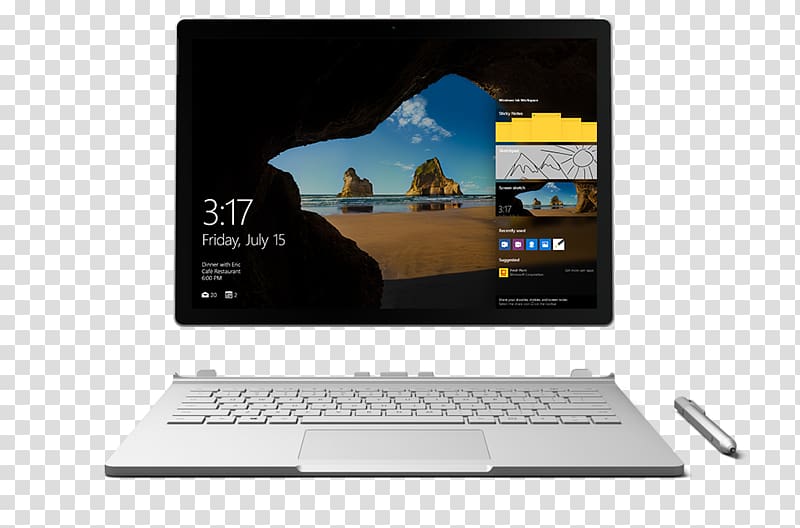 Surface Studio Laptop Surface Pro 4 Surface Book Computer, enterprise slogan, win-win transparent background PNG clipart