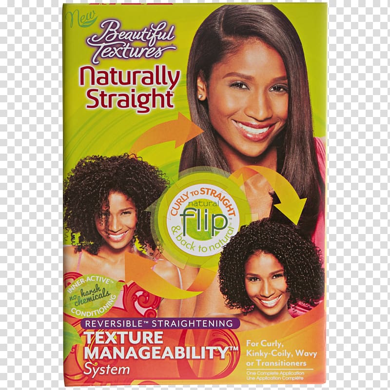 Beautiful textures naturally straight texture manageability system kit Artificial hair integrations Soft & Beautiful Botanicals Reversible Straightening Texture Manageability System Relaxer, hair transparent background PNG clipart