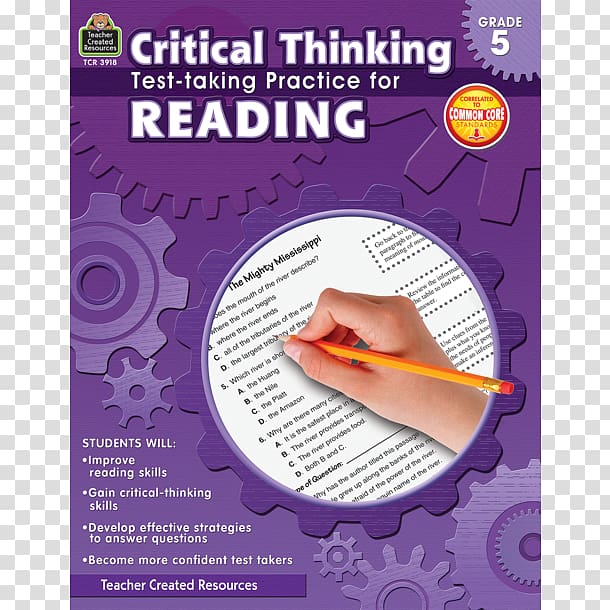 Critical thinking Test Essay Reading comprehension, Reading Strategies Book Your Everything Guide To D transparent background PNG clipart