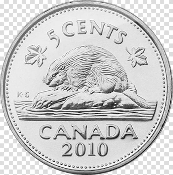 Canada Nickel Coin Dime Loonie canada transparent background PNG