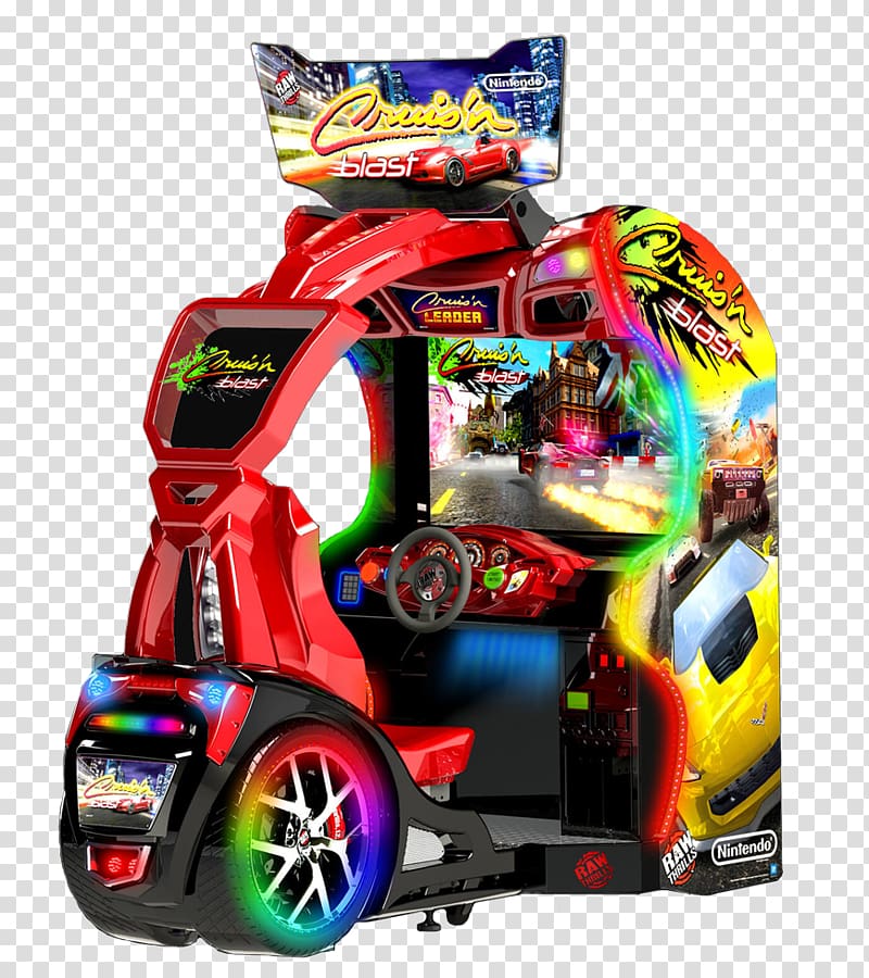 Cruis\'n World Cruis\'n USA Arcade game Raw Thrills Racing video game, Atm United Amusements Vending Co transparent background PNG clipart