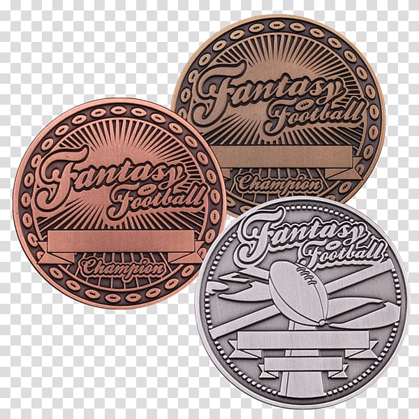 Coin Medal American football Fantasy football Trophy, Coin transparent background PNG clipart