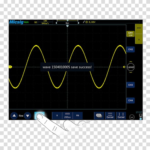 Sampling rate Oscilloscope Electronics Display device, gradient division line transparent background PNG clipart