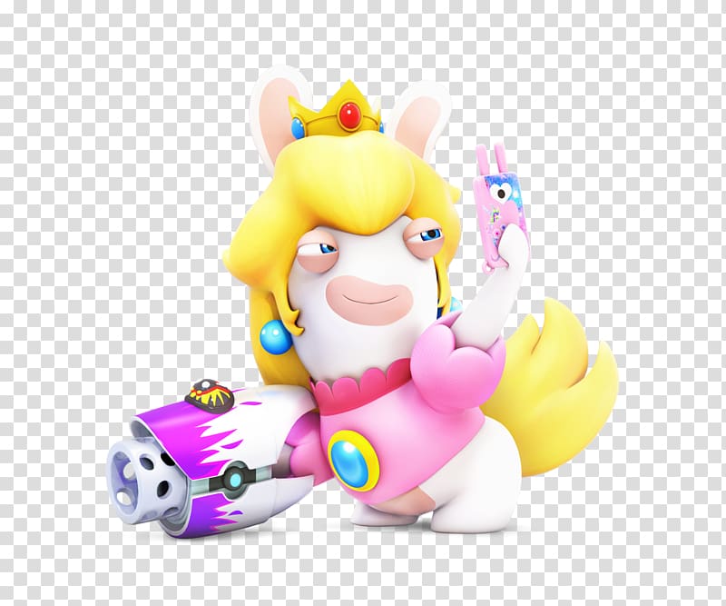 Mario + Rabbids Kingdom Battle Princess Peach Luigi Toad Mario & Yoshi, peach transparent background PNG clipart