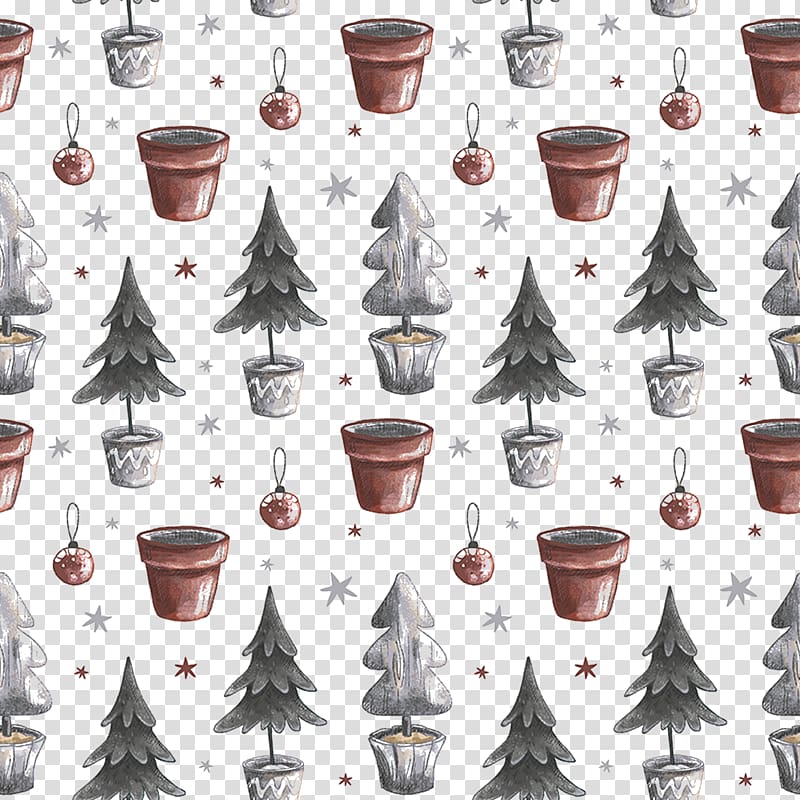 Pine , Hand-painted decorated pine bell transparent background PNG clipart