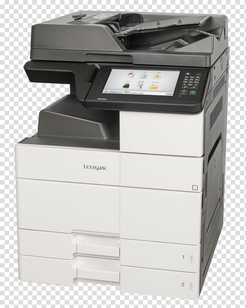 26Z0173 Lexmark MX910de A3 Mono Multifunction Printer Multi-function printer Evolv Solutions, LLC, Multi-function Printer transparent background PNG clipart