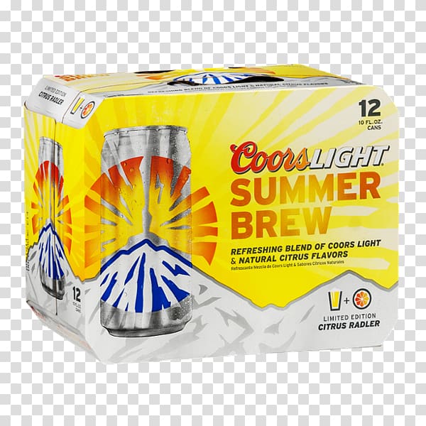 Coors Light Molson Coors Brewing Company Beer Shandy, beer transparent background PNG clipart