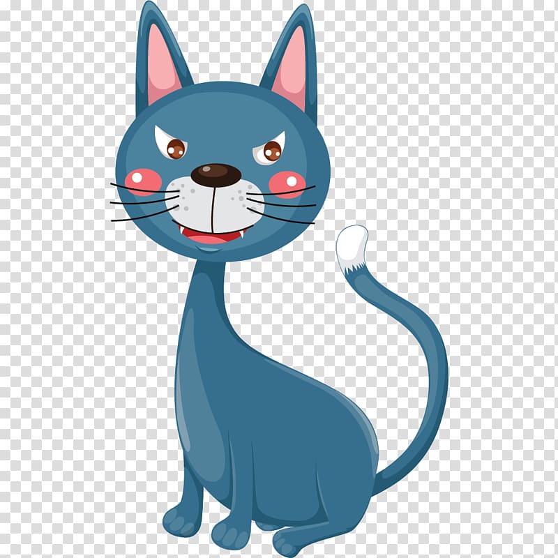 Kitten Puppy Cat Dog Animal Sounds: Baby Farm Game, Blue cartoon cat transparent background PNG clipart