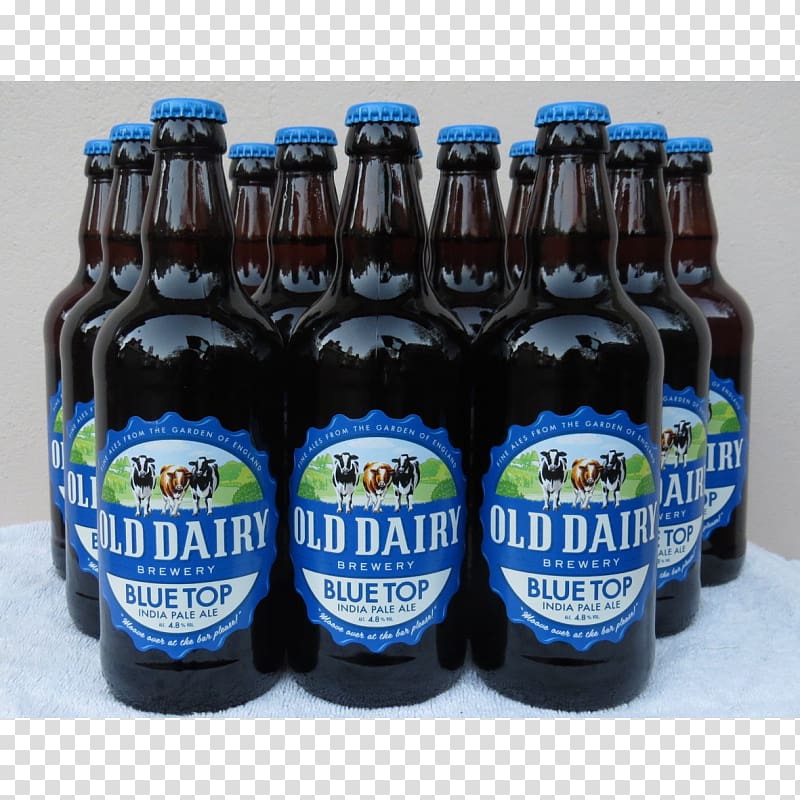 Beer bottle Old Dairy Brewery India pale ale, beer transparent background PNG clipart