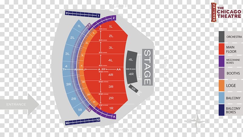 Chicago Theatre State Theatre Yost Theater Seating plan, Chase Whisply Beta transparent background PNG clipart