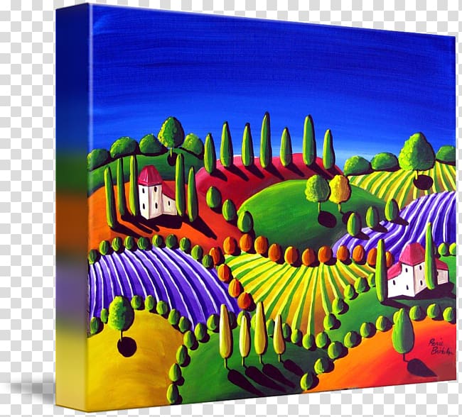 Work of art Landscape Canvas print kind, landscape painting transparent background PNG clipart