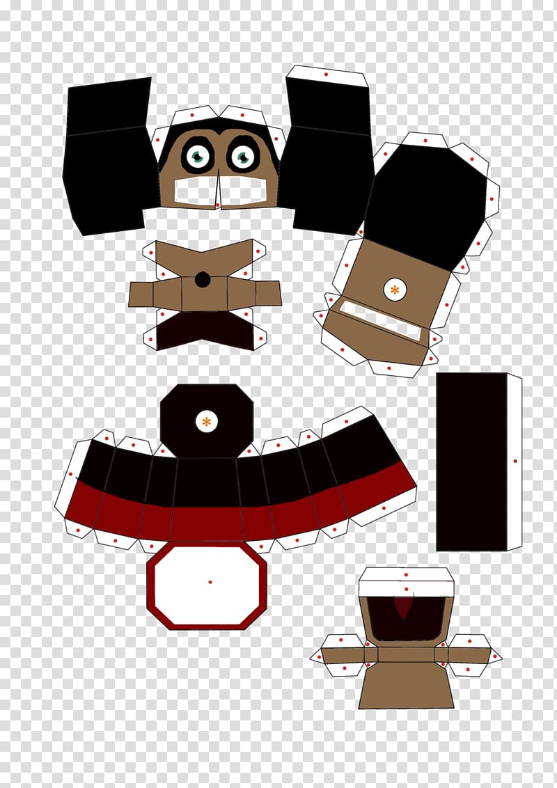 Five Nights at Freddy\'s 2 Five Nights at Freddy\'s 3 Five Nights at Freddy\'s 4 Minecraft, paper craft transparent background PNG clipart