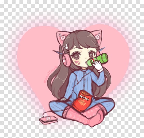 Overwatch D.Va Drawing Fan art, dva art transparent background PNG clipart