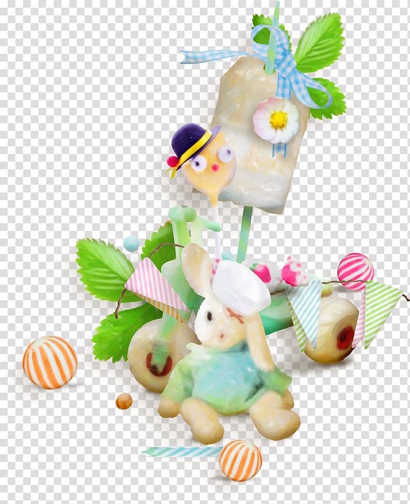 Easter Bunny Rabbit Birthday Child, Decorative Rabbit transparent background PNG clipart