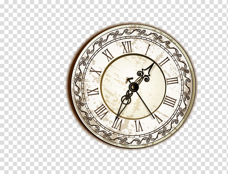 Khaki vintage clock transparent background PNG clipart