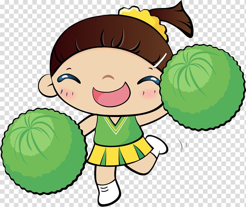 Cooking Asian cuisine Rice Cartoon , Cheerleader girl transparent background PNG clipart