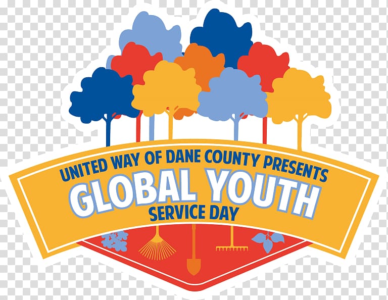 Global Youth Service Day Logo National Philanthropy Day Graphic design We Run, They Fly, chittenden county united way transparent background PNG clipart