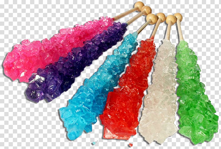 Rock candy Stick candy Hard candy, candy colors transparent background PNG clipart