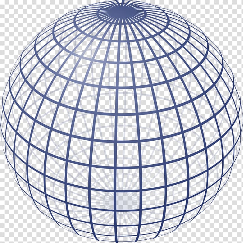 Sphere Website wireframe Two-dimensional space Geometry Three-dimensional space, wireframe transparent background PNG clipart