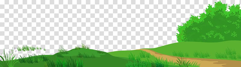 Lawn Text Meadow Graphics Illustration, Meadow with Path , green landscape illustration transparent background PNG clipart