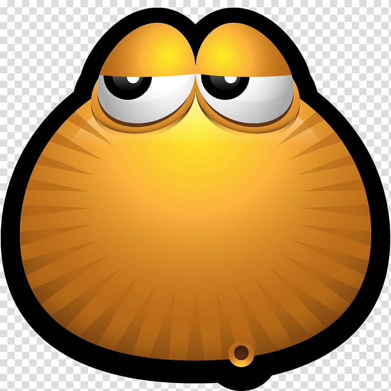eye beak yellow smile, Brown Monsters 48 transparent background PNG clipart