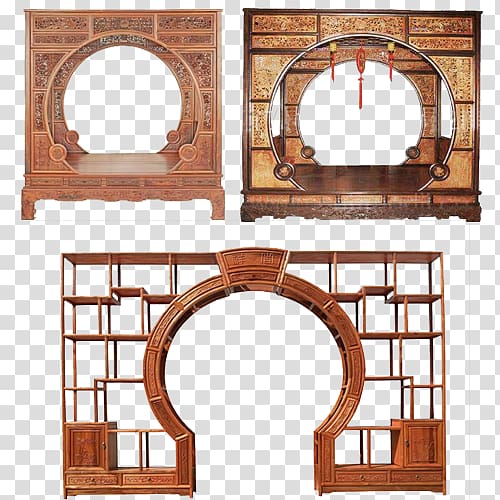 Moon gate Door , The Ming dynasty or shelf bed transparent background PNG clipart