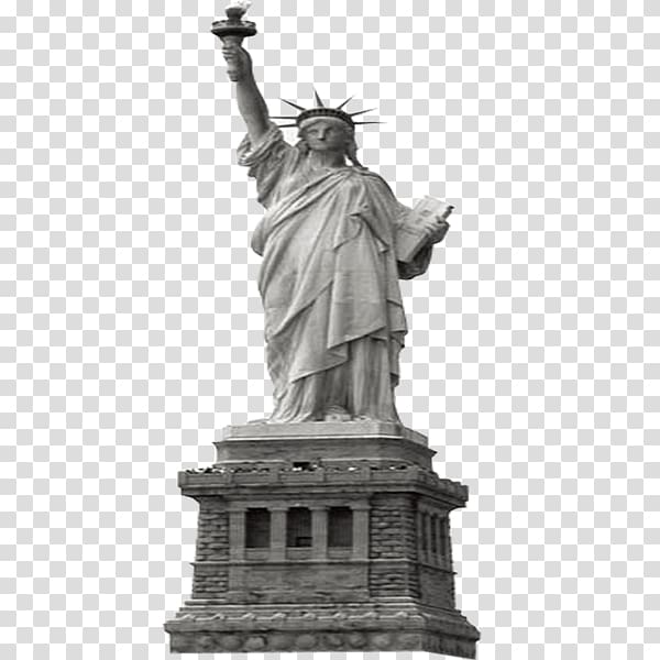 Statue of Liberty Eiffel Tower New York Harbor , Statue of Liberty transparent background PNG clipart