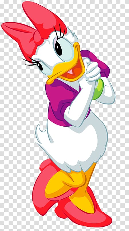 Daisy Duck Donald Duck Mickey Mouse Minnie Mouse , 3D Daisy transparent background PNG clipart