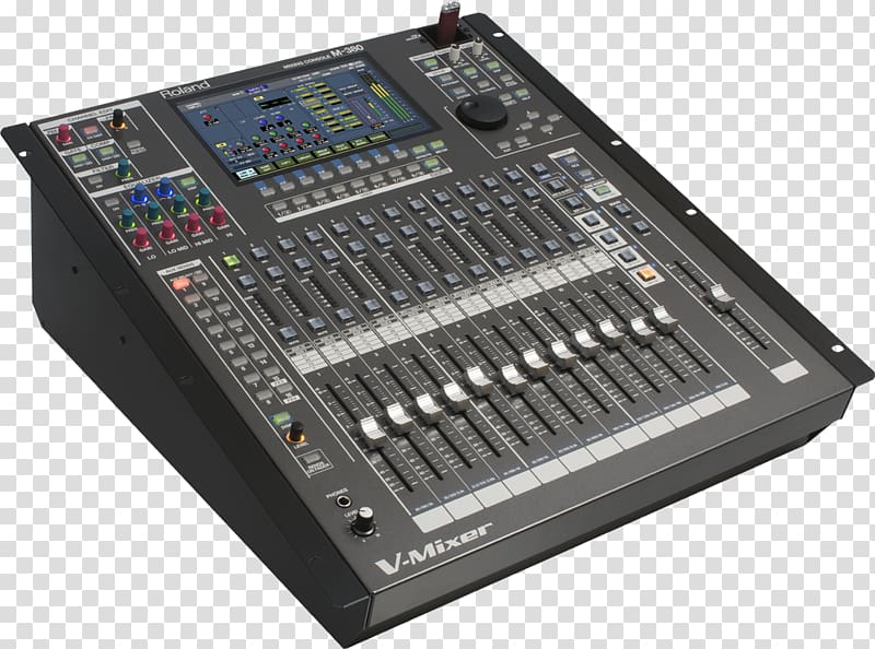 Audio Mixers Roland Corporation Sound Roland Mixer Digital mixing console, others transparent background PNG clipart