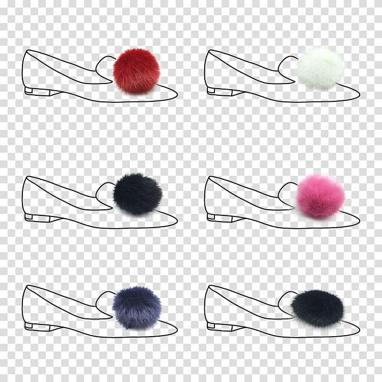 Pom-pom Earring High-heeled shoe Fur, others transparent background PNG clipart