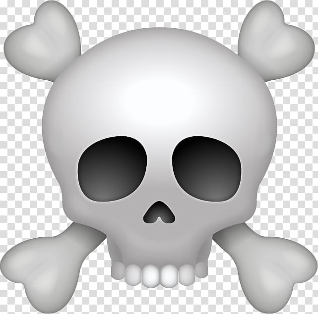 white skull illustration, Emoji Human skull symbolism , Dead Island transparent background PNG clipart