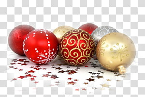 christmas ornaments transparent background PNG clipart thumbnail