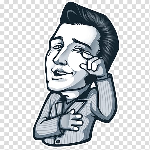 Telegram Sticker art App Store, Elvis transparent background PNG clipart