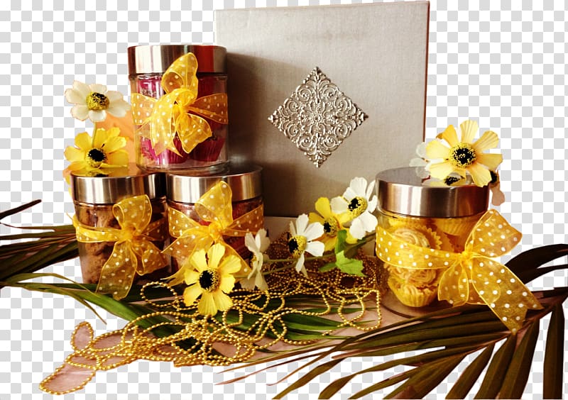 Floral design Food Gift Baskets Hamper Cut flowers, Aidil fitri transparent background PNG clipart