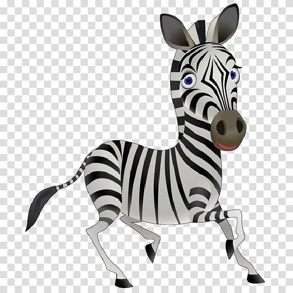 Cartoon , Animated Zebra transparent background PNG clipart