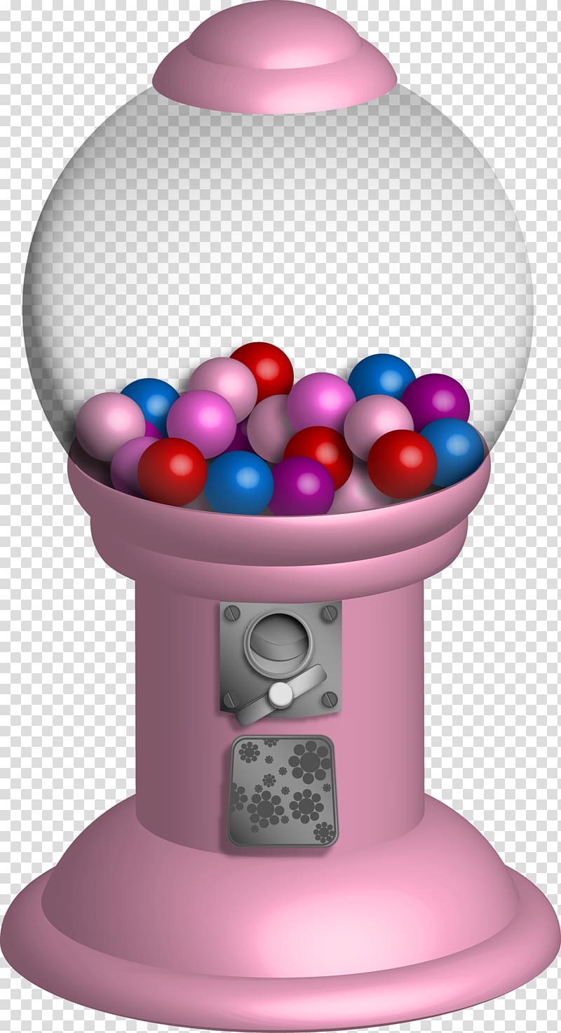 Chewing gum Gumball Watterson Gumball machine Bubble gum , pink cartoon transparent background PNG clipart