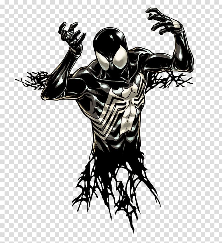 Vitruvian Man Spider-Man Venom Hulk Morlun, spider-man transparent background PNG clipart