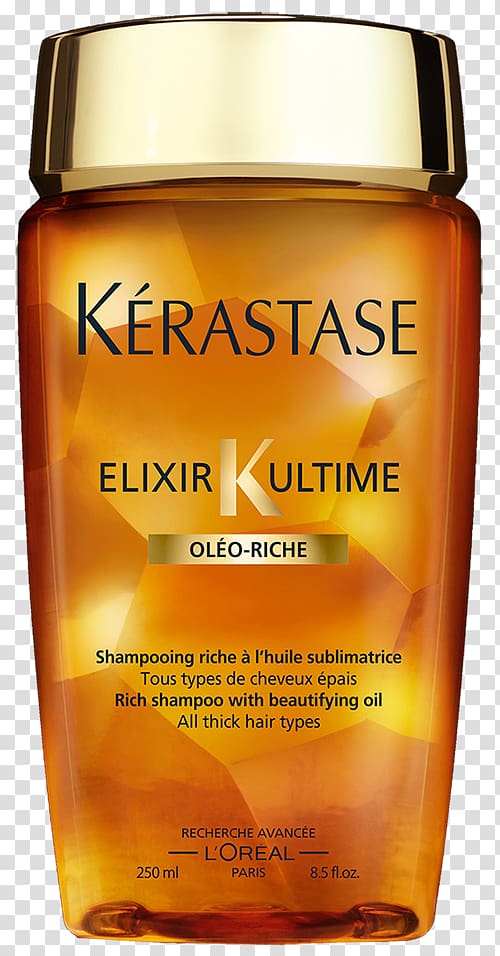 Kérastase Elixir Ultime Oleo Complexe Shampoo Kérastase Elixir Ultime Bain  Riche Oil, shampoo transparent background PNG clipart