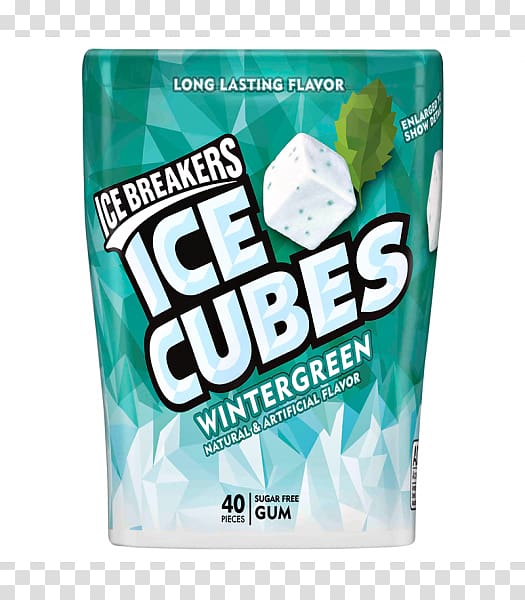 Chewing gum Ice Breakers Sugar substitute Flavor Ice cube, chewing gum transparent background PNG clipart