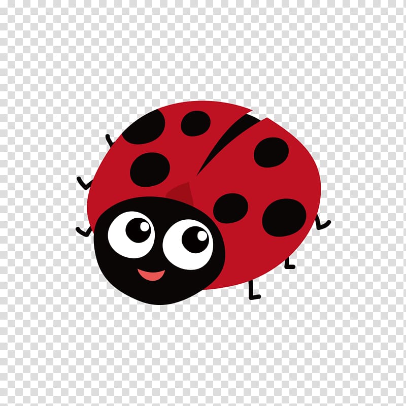 Insect Ladybird, Red Black Ladybug transparent background PNG clipart