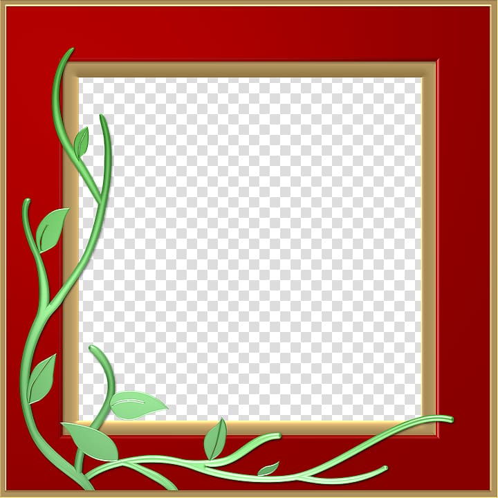 Red frame, Red Border Frame transparent background PNG clipart
