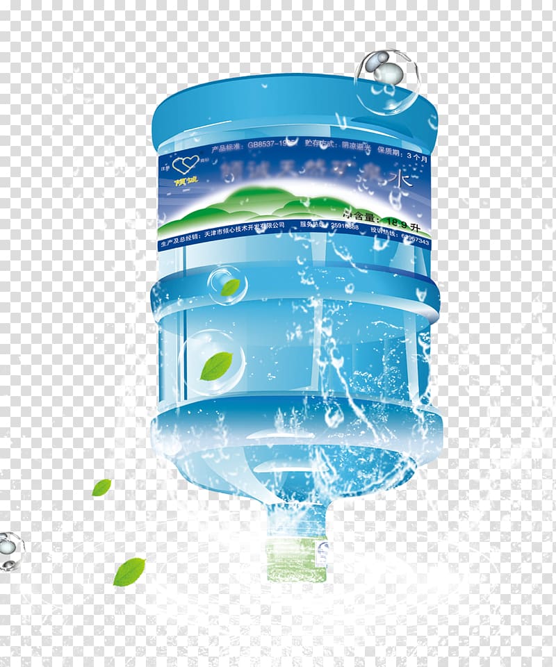 Bottled water transparent background PNG clipart