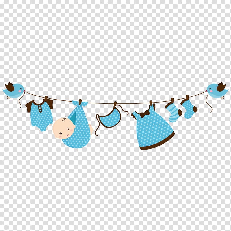 toddler's clothes hanging on rope illustration, Baby shower Wedding invitation Child Diaper Infant, clothesline transparent background PNG clipart