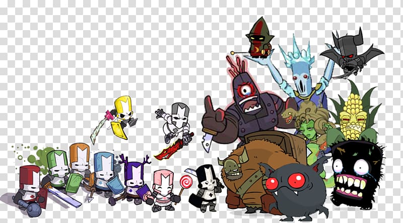 Castle Crashers Display resolution Video game Desktop , abstract characters transparent background PNG clipart