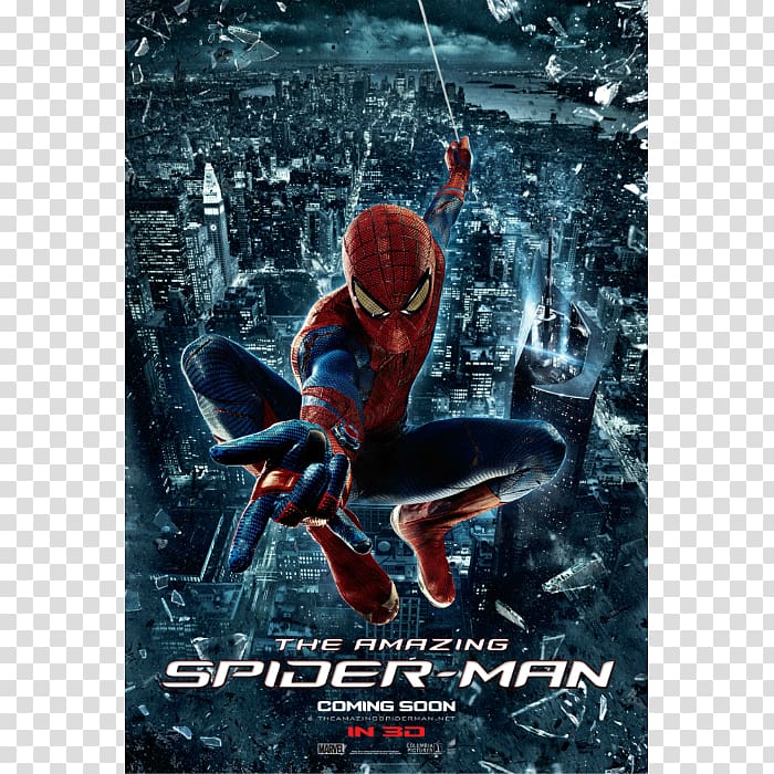 The Amazing Spider-Man Film Poster Superhero movie, Spiderman poster transparent background PNG clipart